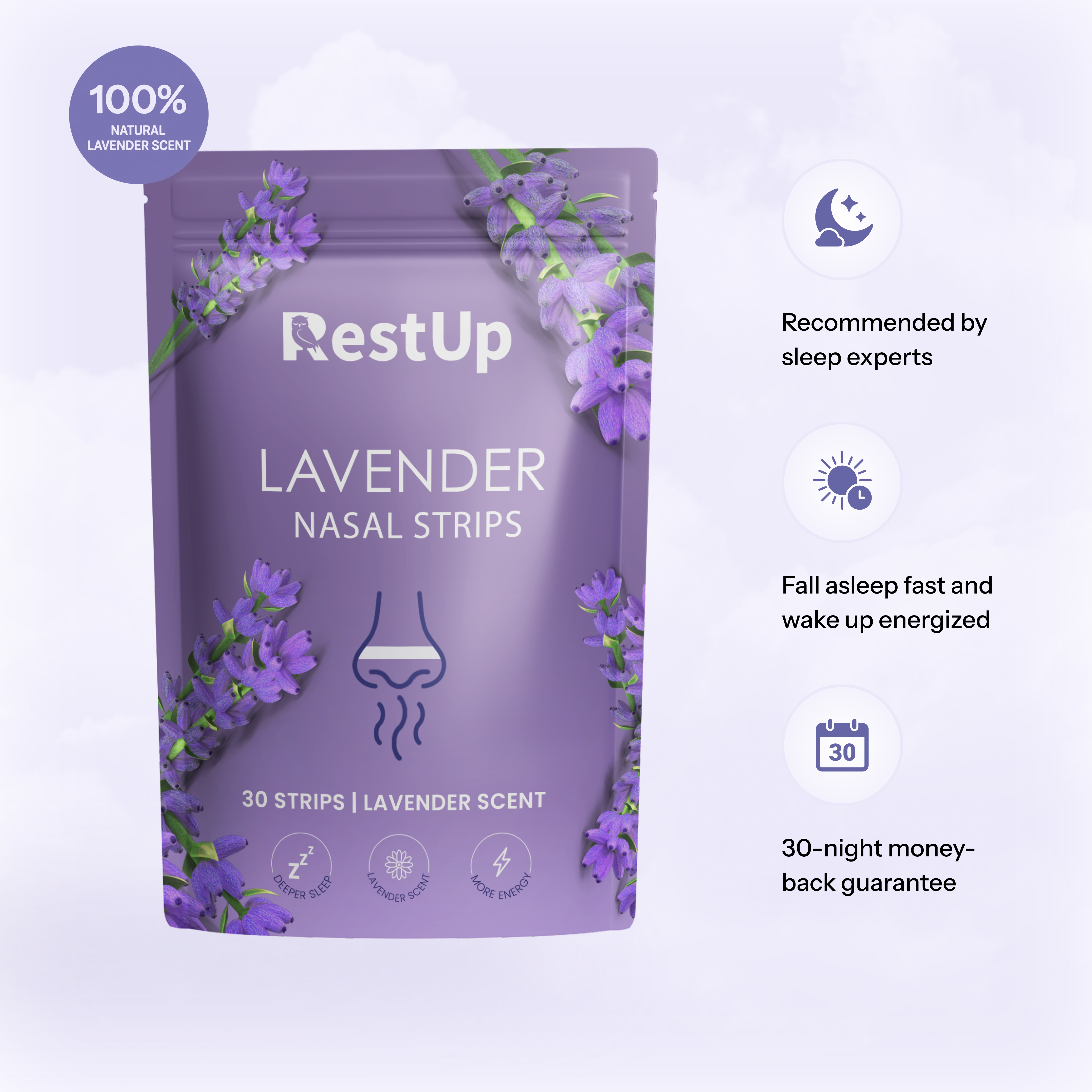 Lavender Nasal Strips | Finally Wake Up Energetic