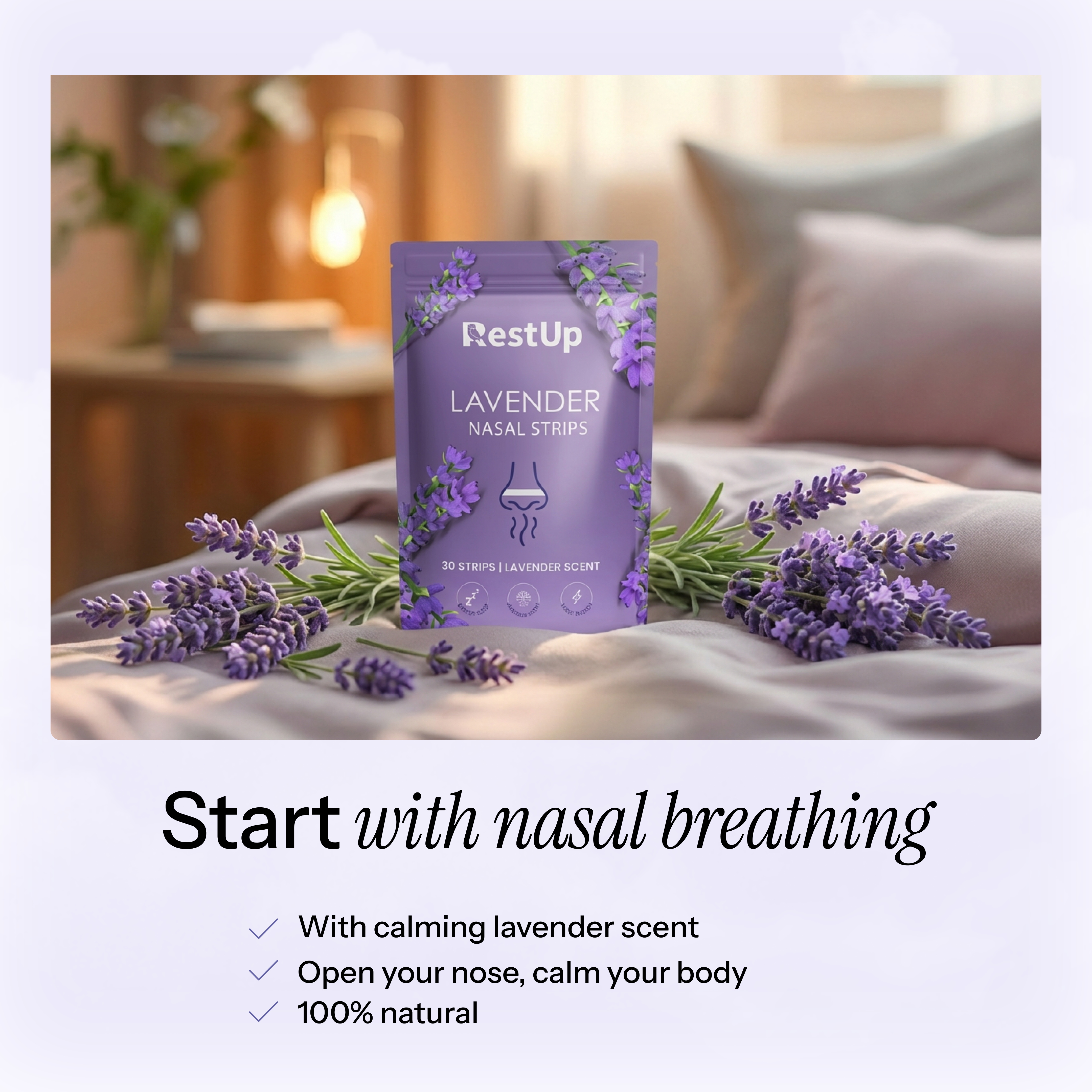 Lavender Nasal Strips | Finally Wake Up Energetic
