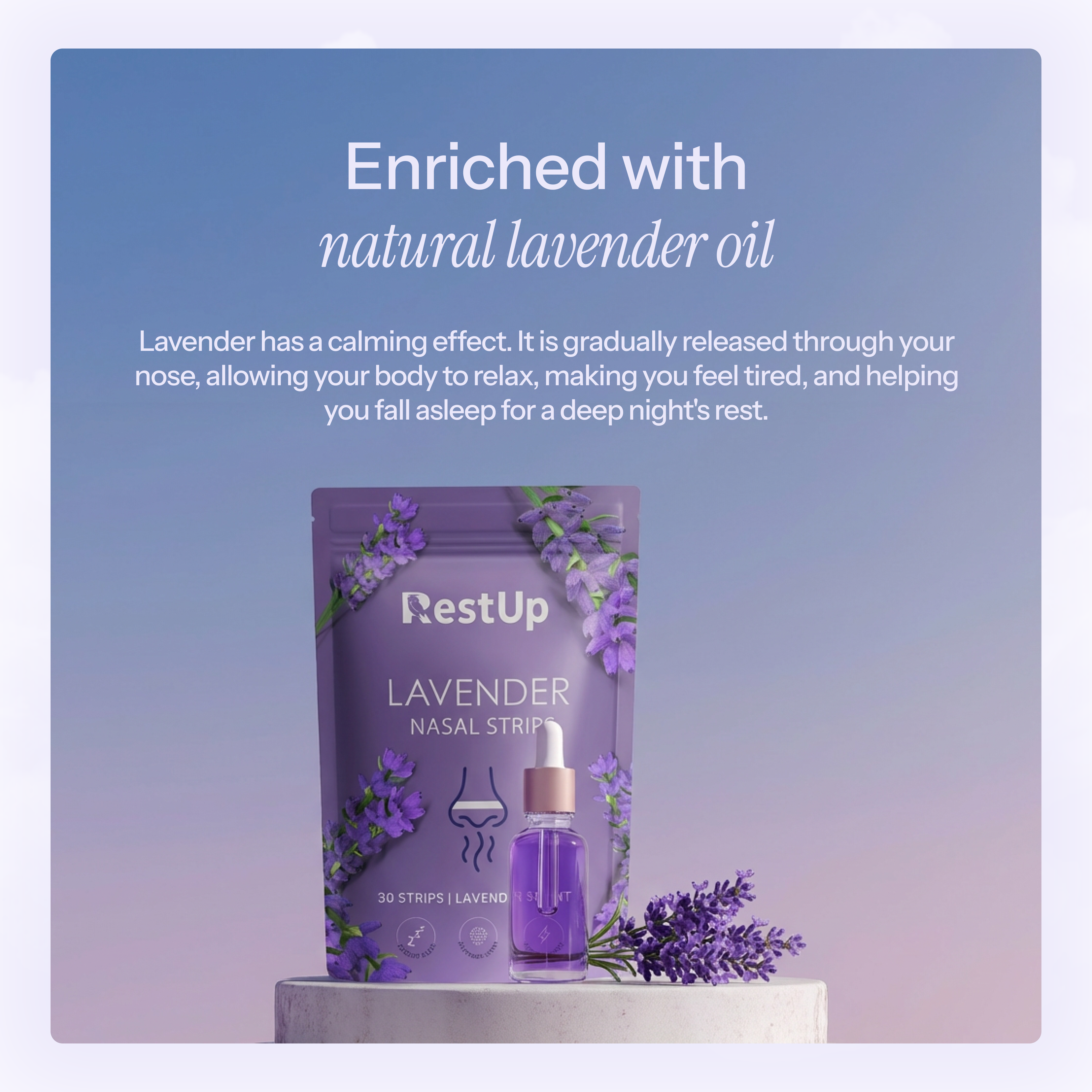 Lavender Nasal Strips | Finally Wake Up Energetic