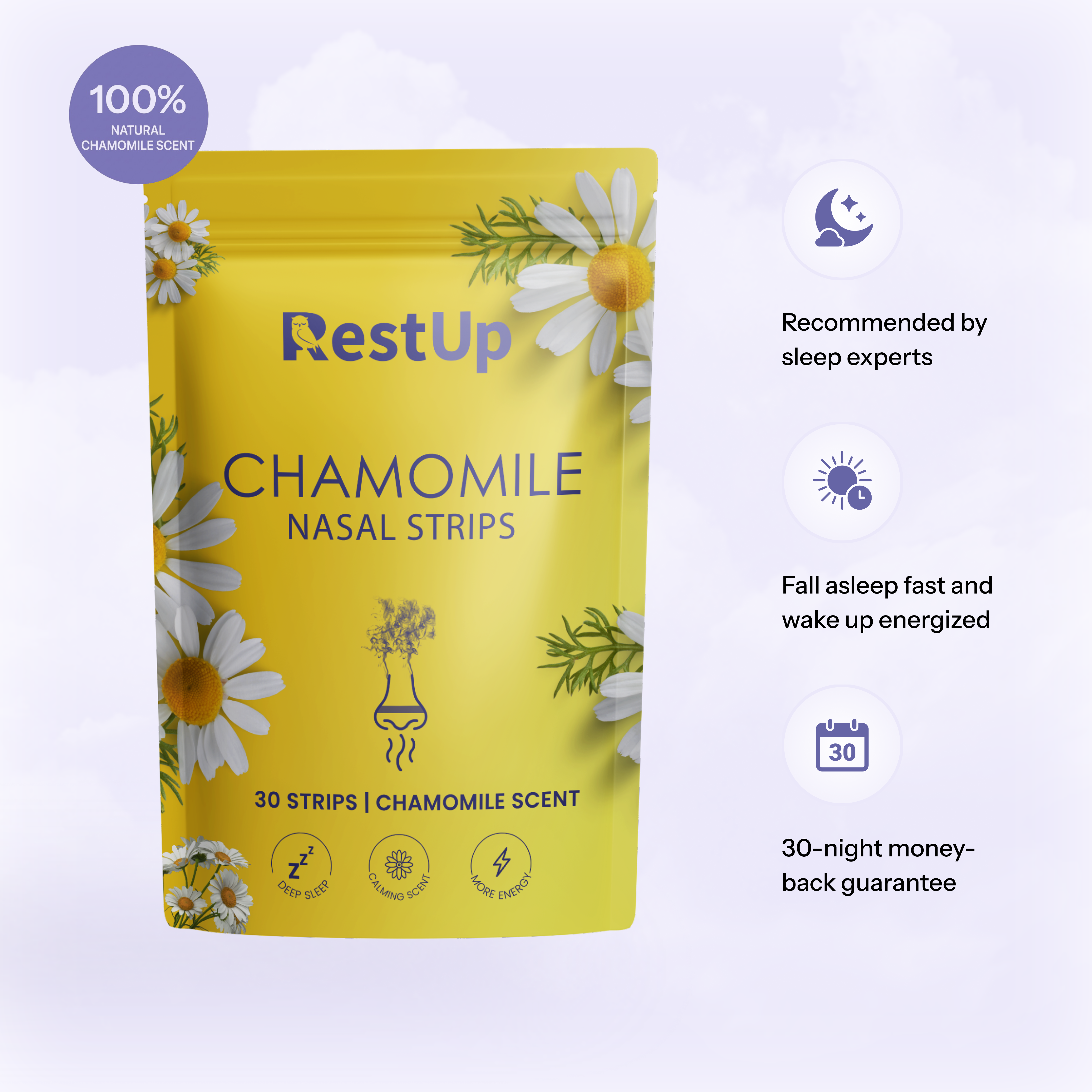 Chamomile Nasal Strips | Finally Wake Up Energetic